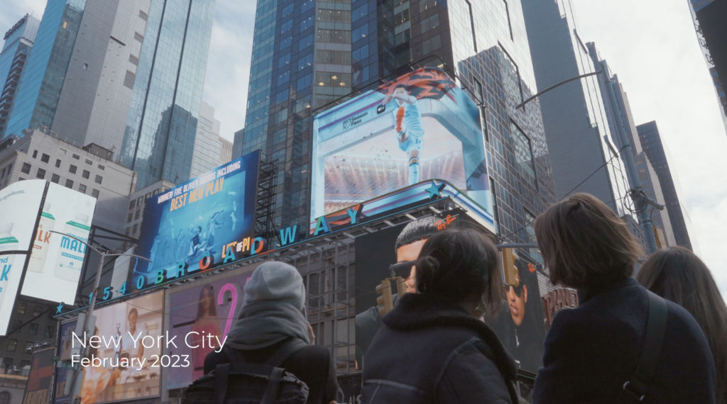 MLS TIMES SQUARE 3D BILLBOARD